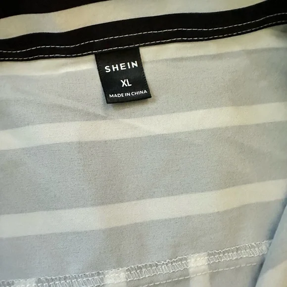 SHEIN men’s stripped vintage long simple minimalist color clock street t… - Picture 3 of 3